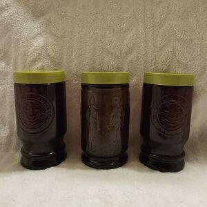 Set Of 3 Wheaton NJ VTG Glass Shaker Jars